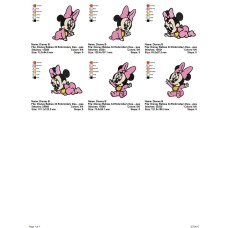 Package 3 Disney Babies 11 Embroidery Designs